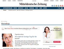 Tablet Screenshot of horoskop.mz-web.de