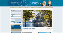Desktop Screenshot of leserreisen.mz-web.de